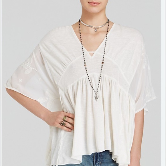 Free People New World Sunny Kaftan in Ivory in EUC - Picture 1 of 6